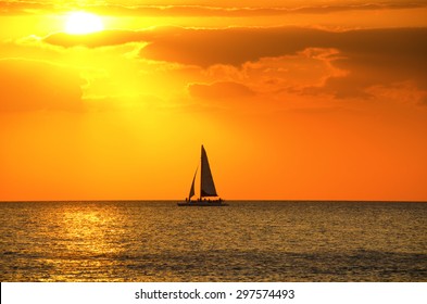 Sailboat Sunset Images, Stock Photos &amp; Vectors | Shutterstock