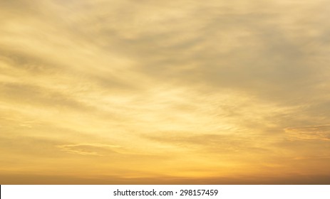 Beautiful Golden Sky During Sunset.