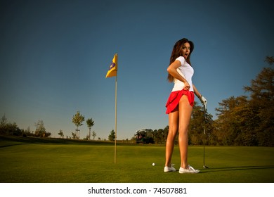 Beautiful Golf Girl