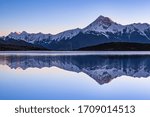 Beautiful Gongga Snow Mountain reflection in the lake, Ganzi Prefecture, Sichuan, China