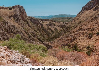 Beautiful gorge in the mountains of Crete. Greece - Shutterstock ID 1111601069