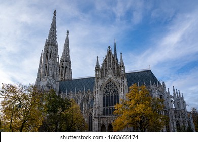 A Beautiful Gothic Church In Vienna Austria