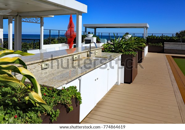 Beautiful Granite Countertop On White Cabinet Stock Photo Edit