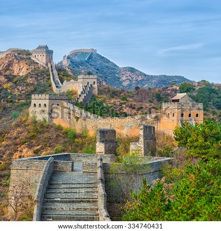 Beautiful Great Wall of China (high dynamic range image)