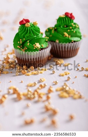 Similar – Image, Stock Photo cupcake christmas tree