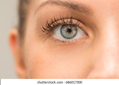 Beautiful Green Eye Of Woman