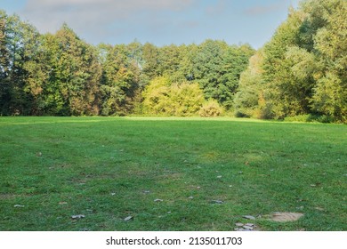 Beautiful green lawn landscape in the city park. Landscape of grass field and green environment of public park as background - Powered by Shutterstock