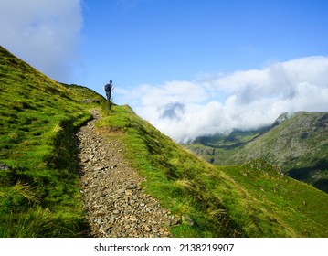 Beautiful Green Mountain In Lake District UK