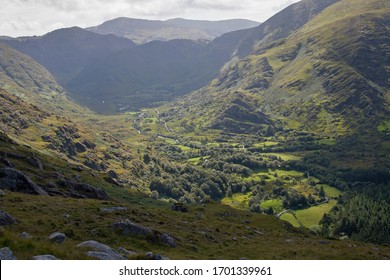 Beautiful Green Valley In County Kerry South West Ireland.