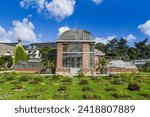 A beautiful greenhouse in the Jardin des Plantes in Nantes, France.