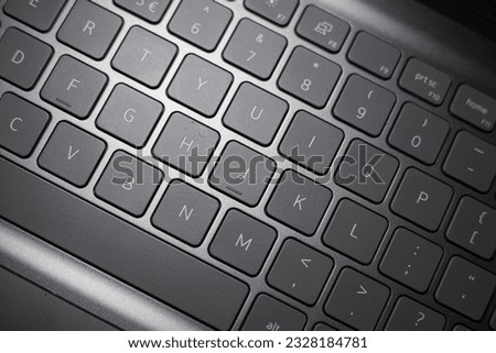 Beautiful Grey LaptopComputer Keyboard with Great Design