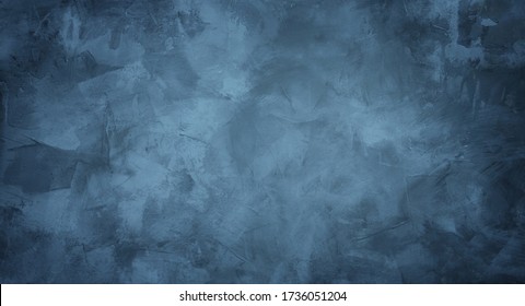 Красивый гранж-серый синий фон. Панорамный абстрактный декоративный темный фон Широкоугольные грубые стилизованные обои с мистической текстурой с копировальным пространством для дизайна.