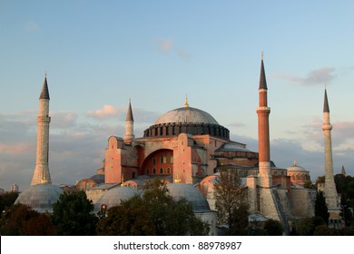 The Beautiful Hagia Sofia In Istanbul.