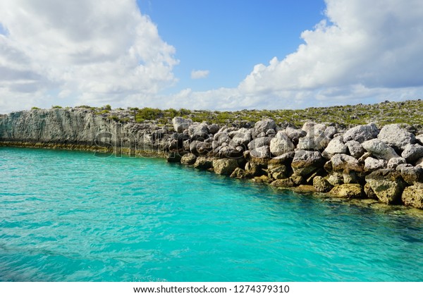 The beautiful\
Half Moon Bay island in Bahama\
