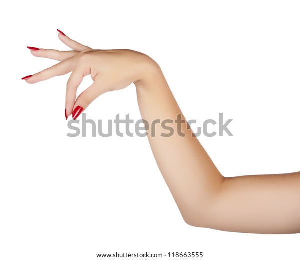 Foto Stok Tangan Cantik Seorang Wanita Muda Dengan Edit Sekarang 118663555