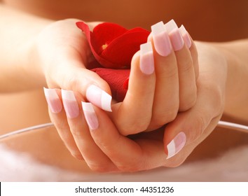 beautiful hands in bath - Powered by Shutterstock