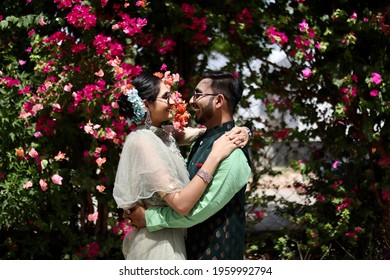 Beautiful And Happy Couple Pre Wedding Photoshoot