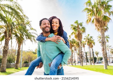 Beautiful Happy Hispanic Latino Couple Lovers Stock Photo 2156214595 ...