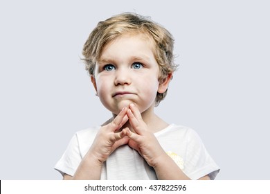 Beautiful Happy Little Girl Kid Portrait