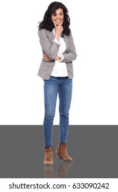 Woman Jeans Boots Images, Stock Photos 