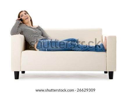 Similar – Woman in an armchair