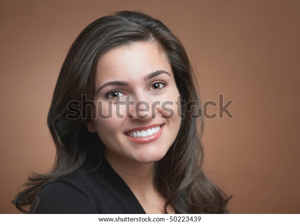 Beautiful Happy Young Woman Perfect Smile Stock Photo (Edit Now) 50223439