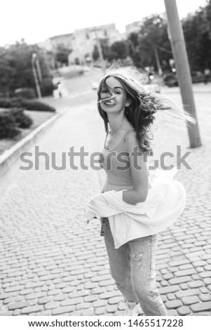 Similar – Image, Stock Photo Young North African tourist woman outdoors