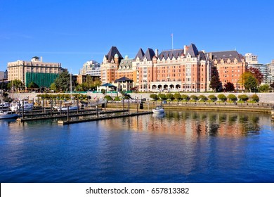 Beautiful Harbour View With Reflections, Victoria, Vancouver Island, BC, Canada