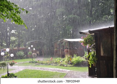 Beautiful Heavy Summer Rain