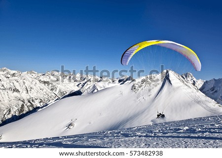 Similar – paraglider 4 Fallschirm