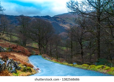 Beautiful hill walkways in autumn. Natural elements. - Shutterstock ID 1382568686