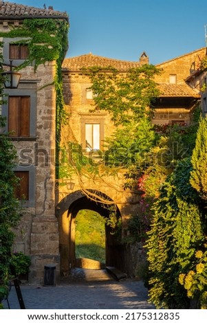 Beautiful historic center of Civita di Bagnoregio. Lazio, Italy