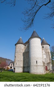 The Beautiful And Historical Tourelles Castle Which Built In 1196 By Philippe Augustus. It Was A Bridgehead Meant To Defend The Town Of Vernon Located On The Border Of The Duchy Of Normandy.