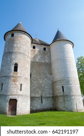 The Beautiful And Historical Tourelles Castle Which Built In 1196 By Philippe Augustus. It Was A Bridgehead Meant To Defend The Town Of Vernon Located On The Border Of The Duchy Of Normandy.