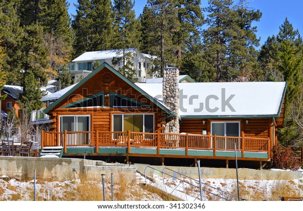 Beautiful Homes Estates Big Bear Lake Stock Photo Edit Now 341302346