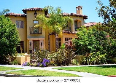 Beautiful Homes Estates Santa Monica City Stock Photo 274790705 ...