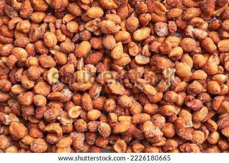 Beautiful honey peanuts texture image