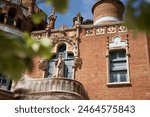 The beautiful Hospital de Sant Pau in Barcelona, Spain.