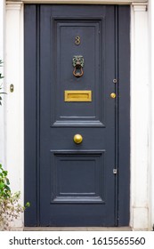 Beautiful House Door Number 3 With Bronze Details