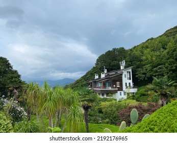 A Beautiful House In The Secret Garden.