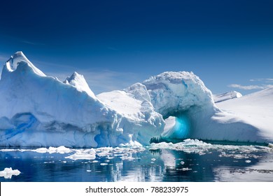 A beautiful Iceberg  in Pleneau Bay, Port Charcot, Antarctica