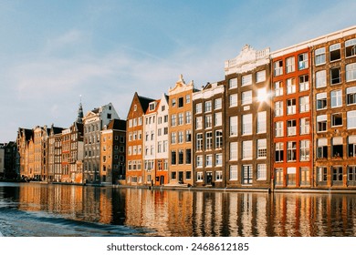 The beautiful image of the Amsterdam city and houses  - Powered by Shutterstock