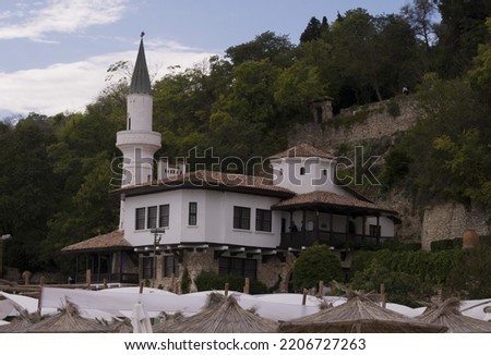 A Beautiful Image in Balchik, Bulgaria. Focus over the Palace.