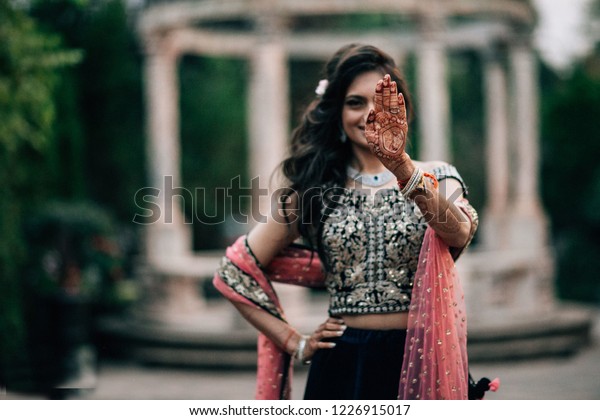 Beautiful Indian Bride Posing Her Wedding Stock Photo Edit Now