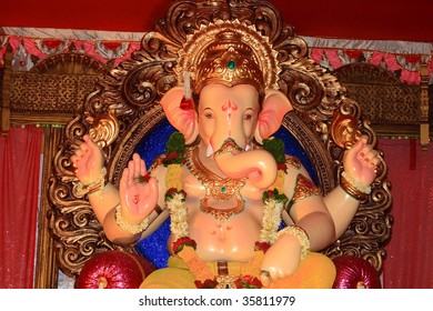 Ganesha Ganapati Elephant Headed Hindu God Stock Photo (Edit Now ...