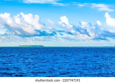 Beautiful Indian Ocean Landscape On The Sunset, Maldives