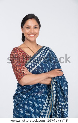 Beautiful Indian woman in sari