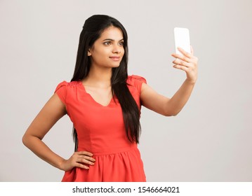 3,333 Indian woman taking selfie Images, Stock Photos & Vectors ...