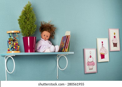 doll on shelf