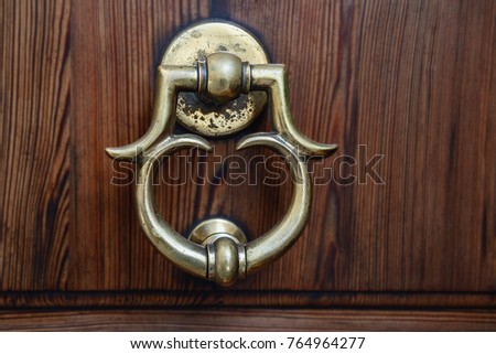 Beautiful Iron Door Handle Old Spanish Stock Photo Edit Now